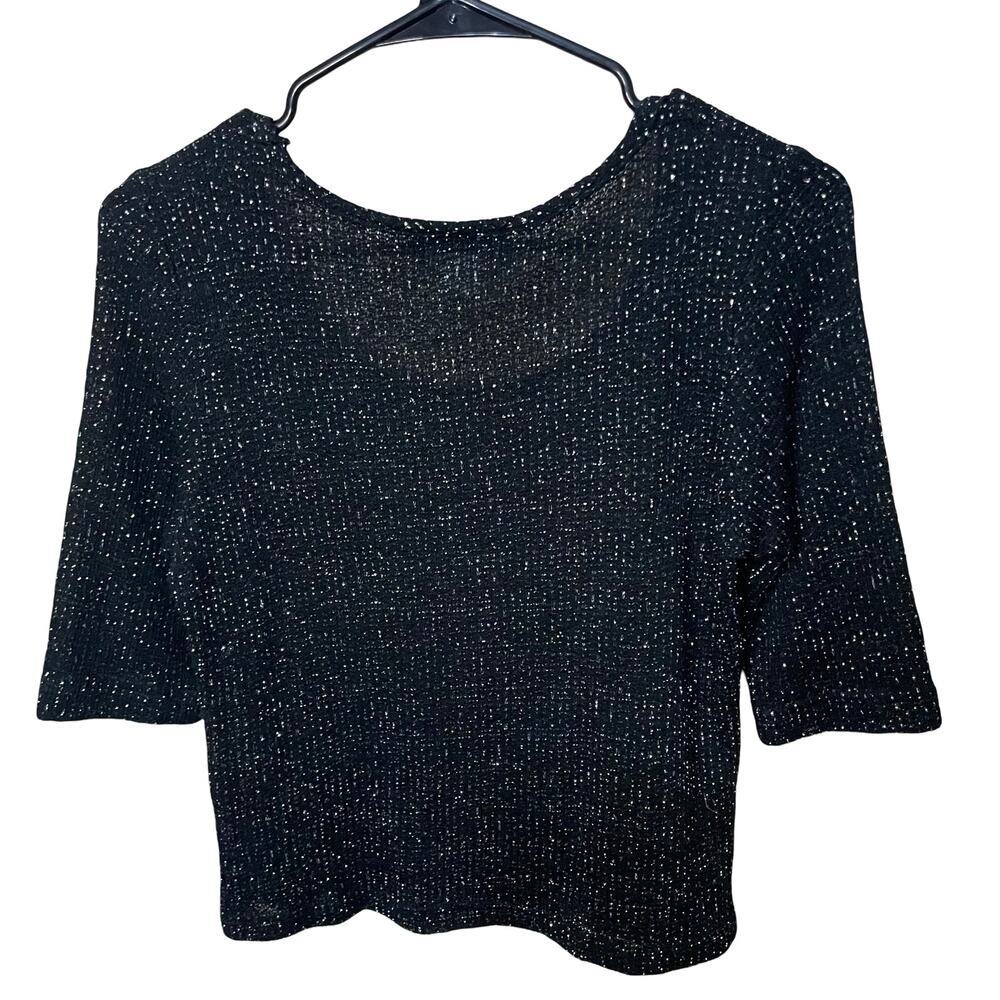 Ultra Flirt Y2k cropped Tshirt Blouse Glitter - Picture 2 of 6